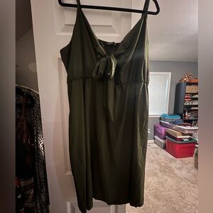 Tie front dress